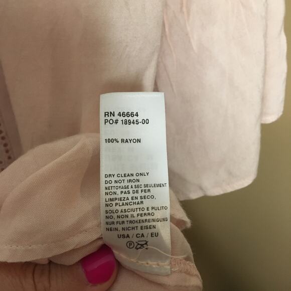 Splendid Long Lines Off Shoulder Pale Pink Dress M - Picture 9 of 10